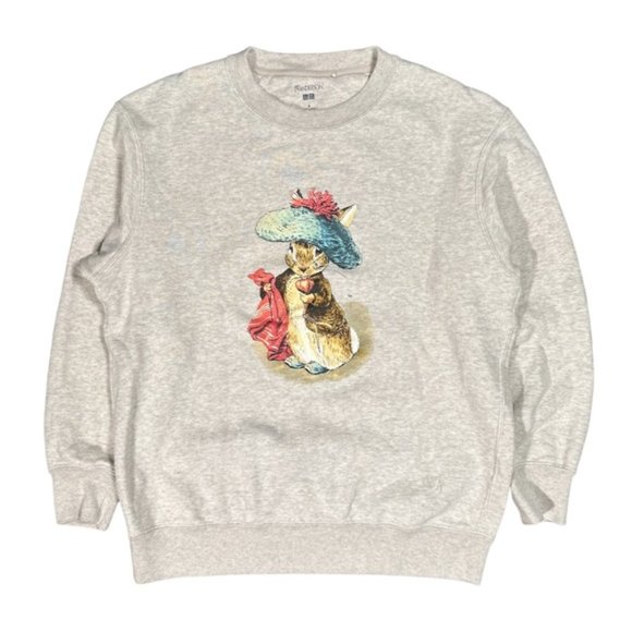JW Anderson x Uniqlo Benjamin Bunny Light Tan Heather Sweatshirt Mens Medium